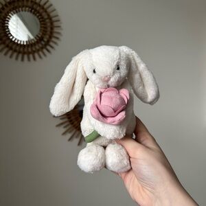 Jellycat Bashful Bunny with Peony